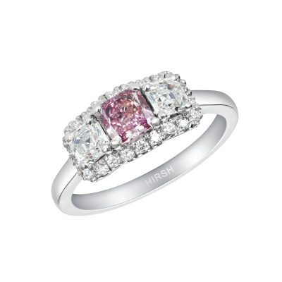 Infinity - Purple Pink and White Diamond Ring