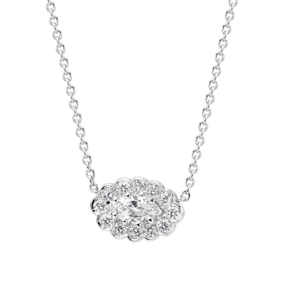 Regal Marquise Diamond Pendant