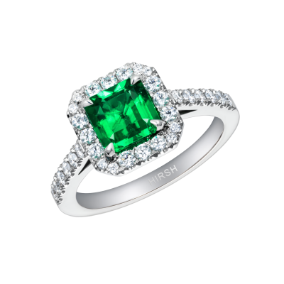 Regal Emerald Cut Emerald Ring