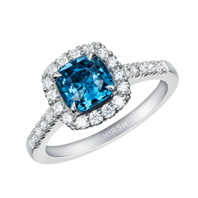 Regal Ring set with a cobalt-blue spinel