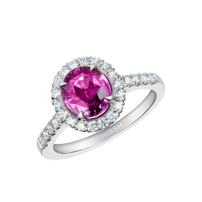 Regal Round Pink Sapphire Ring