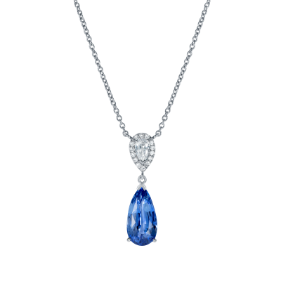 Burlington Sapphire and Diamond Pendant
