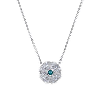 Wildflower Anemone Alexandrite Pendant