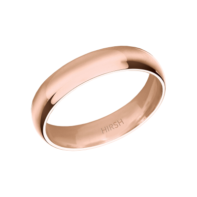 Rose Gold Wedding Band 5mm 