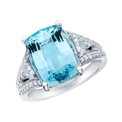 Majestic Aquamarine and Diamond Ring