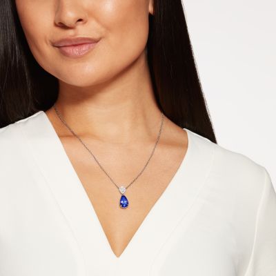 Burlington Tanzanite and Diamond Pendant 