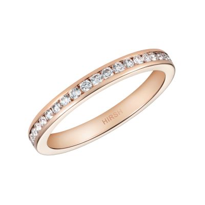 Channel Set Diamond Eternity Ring in Rose Gold
