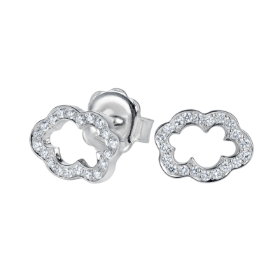 Cloud 9 Platinum and Diamond Earrings