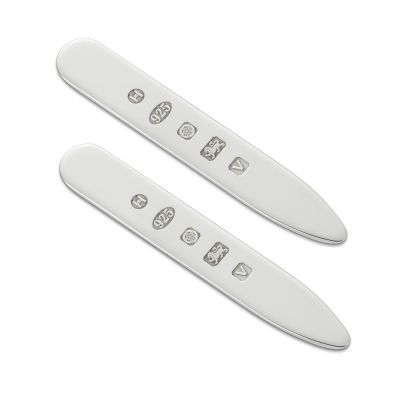 Collar Stiffeners Sterling Silver, Long