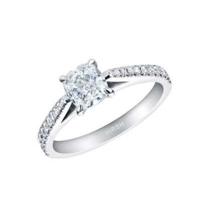 Reflection Cushion Cut Diamond Ring