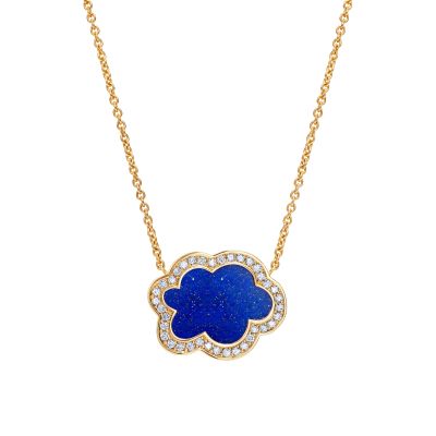 Cloud 9 Lapis Lazuli and Diamond Pendant