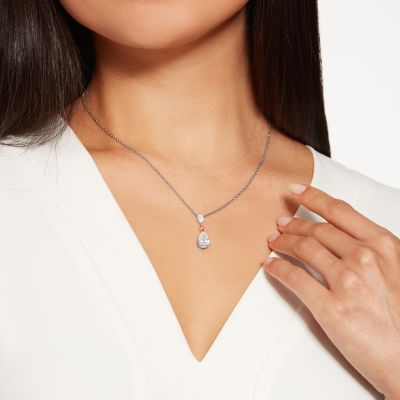 Grafton Diamond and Pink Diamond Pendant