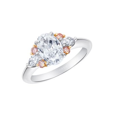 Papillon Diamond and Pink Diamond Ring