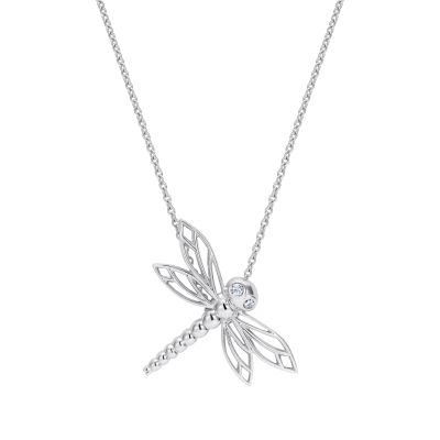 Dragonfly Diamond Pendant