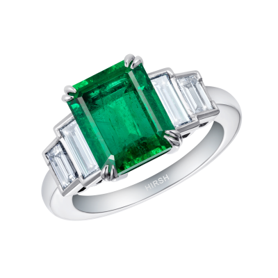 Artemis Emerald and Diamond Ring