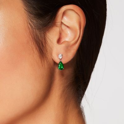 Wallace Emerald and Diamond Earrings