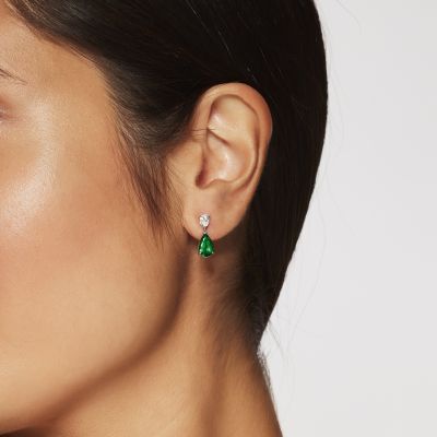 Wallace Emerald and Diamond Earrings
