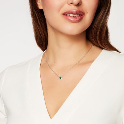 Regal Emerald and Diamond Pendant 