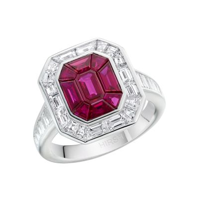 Gatsby Large Ruby and Diamond Ring