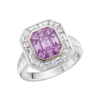 Gatsby Pink Sapphire and Diamond Ring