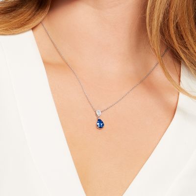 Burlington Sapphire and Diamond Pendant 