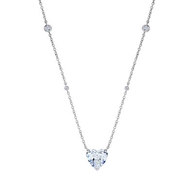 Heart Shape Diamond Solitaire Pendant