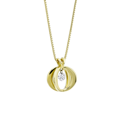 Cinderella Pendant in 18K Gold