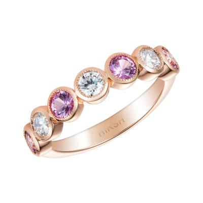 Lifetime Pink Sapphire and Diamond Ring