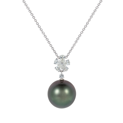 Beauchamp Tahitian Pearl and Diamond Pendant