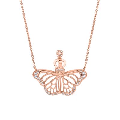 Monarch Butterfly Rose Gold Pendant