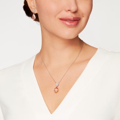 Burlington Morganite and Diamond Pendant 