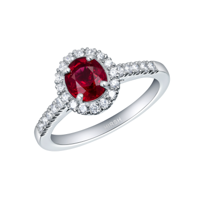 Regal Ruby and Diamond Ring