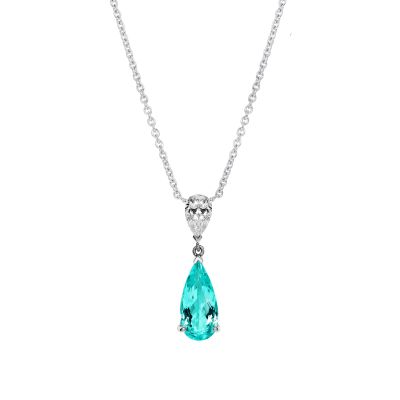 Wallace Paraíba Tourmaline and Diamond Pendant