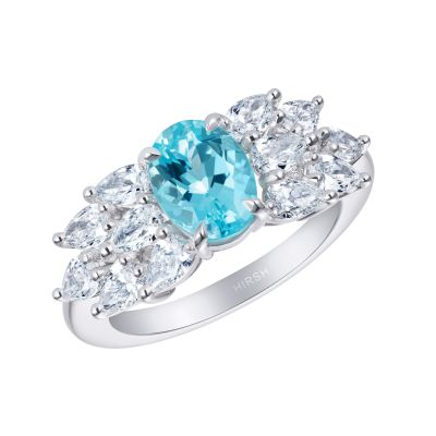 Pegasus Paraiba and Diamond Ring