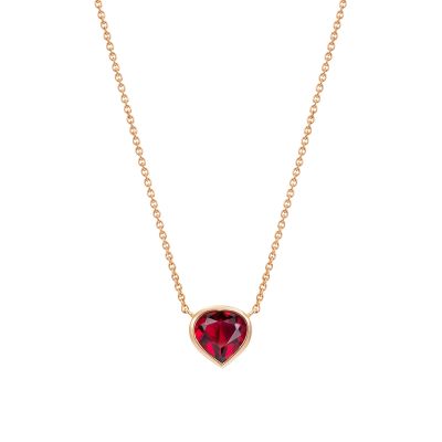 Venus Heart Shape Rubellite Pendant