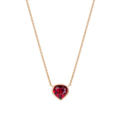 Venus Heart Shape Rubellite Pendant