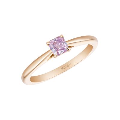 Solitaire Pink Purple Diamond  Ring 