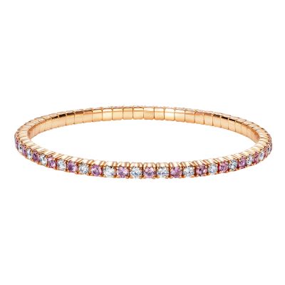 Advantage Pink Sapphire And Diamond Bracelet