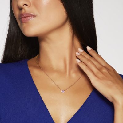 Regal Pink Sapphire and Diamond Pendant 