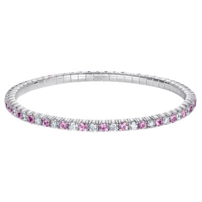 Advantage Pink Sapphire and Diamond Bracelet