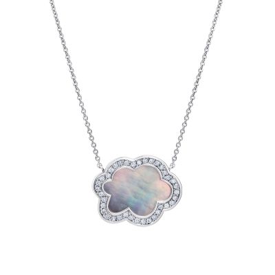 Cloud 9 White Mother of Pearl Pendant