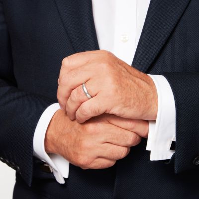 Platinum Wedding Band 4mm 