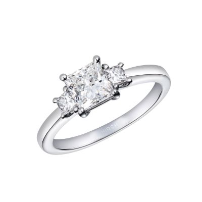 Ernest jones princess cut diamond ring discount