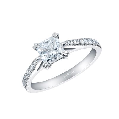 Reflection Princess Cut Diamond Ring