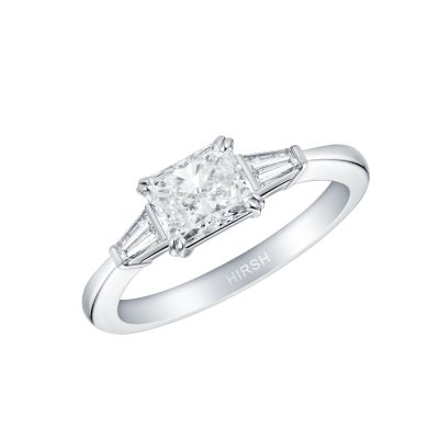 Trio Radiant Cut Diamond Ring