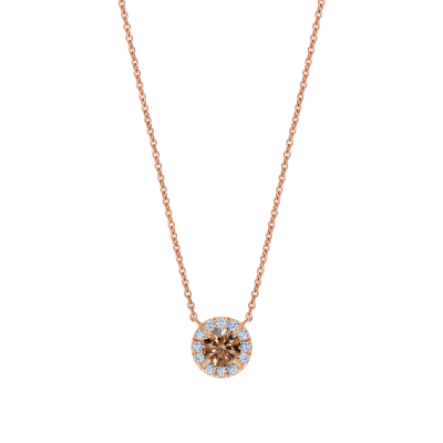 Regal Cognac Diamond Pendant