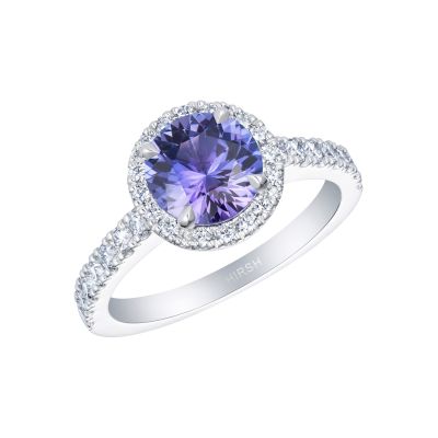 Regal Purple Sapphire and Diamond Ring