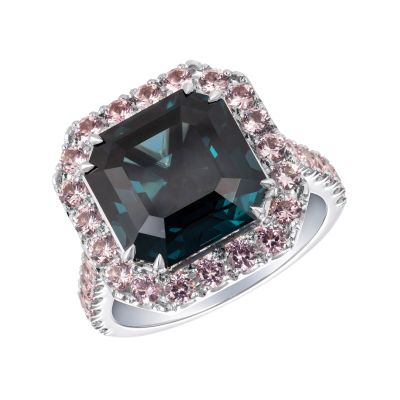 Regal Blue and Pink Spinel Ring