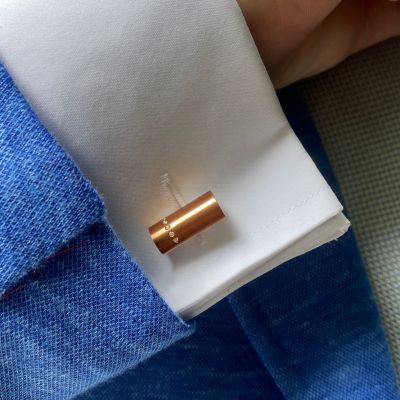 Diamond Cufflinks in Rose Gold