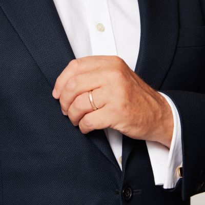 Rose Gold Wedding Band 4mm 